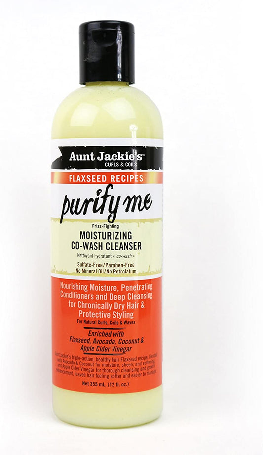 FLAXSEED RECIPES PURIFY ME MOISTURIZING CO-WASH CLEANSER 12 OZ.