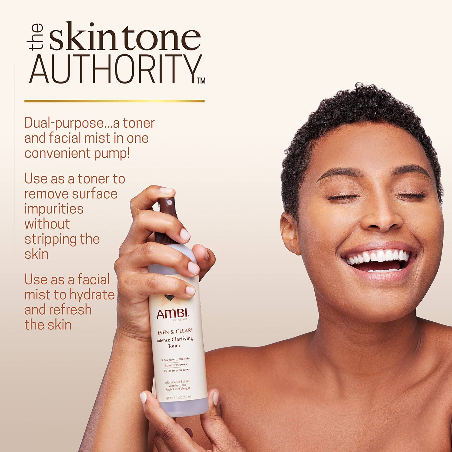 EVEN & CLEAR INTENSE CLARIFYING TONER 8OZ.