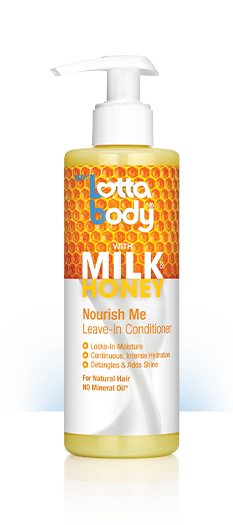 LOTTABODY MILK & HONEY NOURISH ME LEAVE-IN CONDITIONER 8 OZ.