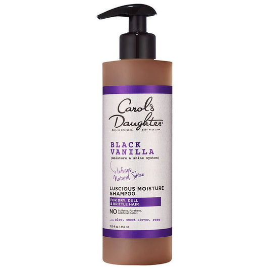 CAROL’S DAUGHTER BLACK VANILLA MOISTURE & SHINE SULFATE FREE SHAMPOO 12 OZ.