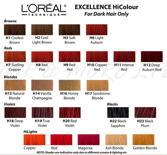 HICOLOR PERMANENT HAIR COLOR 1.74OZ