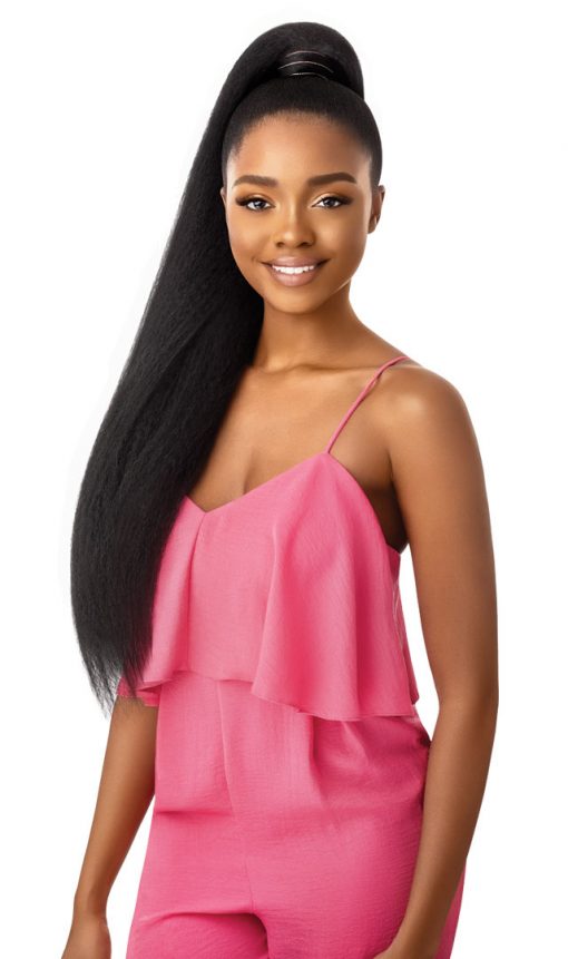 OUTRE PRETTY QUICK JUMBO KINKY STRAIGHT WRAP PONYTAIL