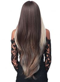 BOBBI BOSS HUMAN HAIR BLEND DEEP PART LACE FRONT WIG - MBLF362 ROSE