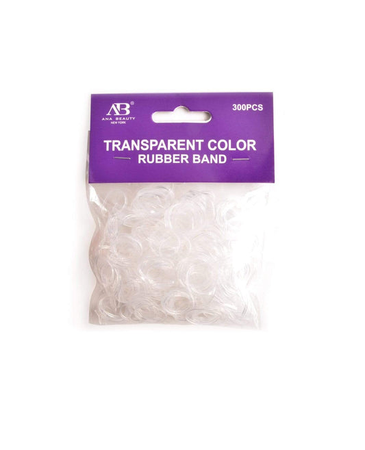 ANA BEAUTY TRANSPARENT RUBBER BANDS (300 PCS)