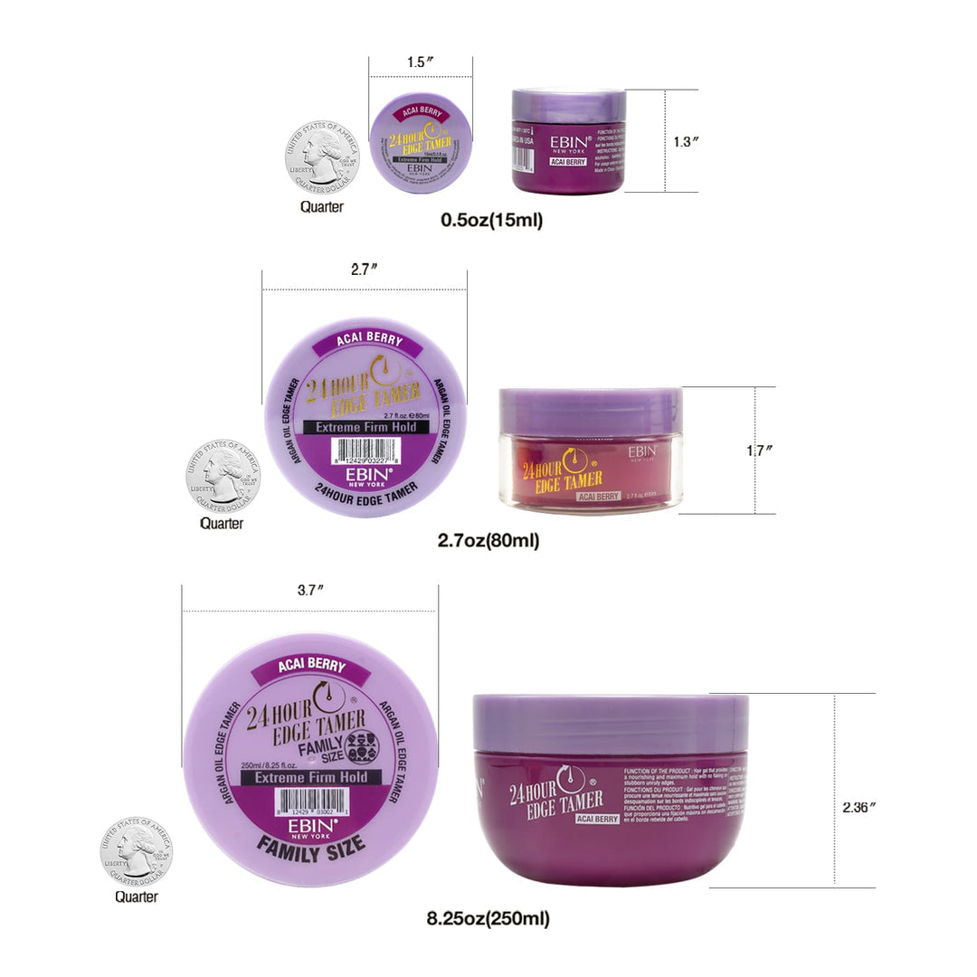 EBIN 24 HOUR EDGE TAMER REFRESH - JAMAICAN COCONUT 2.7 OZ.