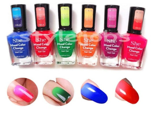 S.HE MOOD COLOR CHANGE NAIL GEL POLISH