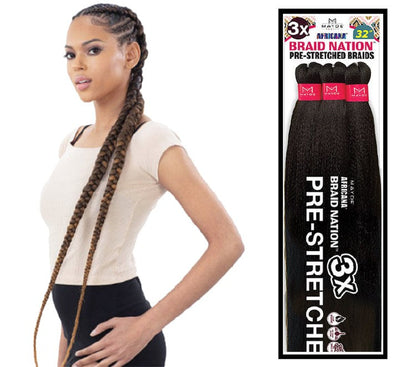 MAYDE 3X BRAID NATION 32"