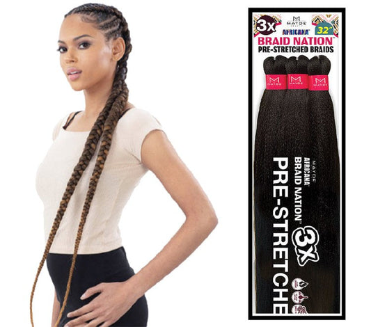 MAYDE 3X BRAID NATION 32"