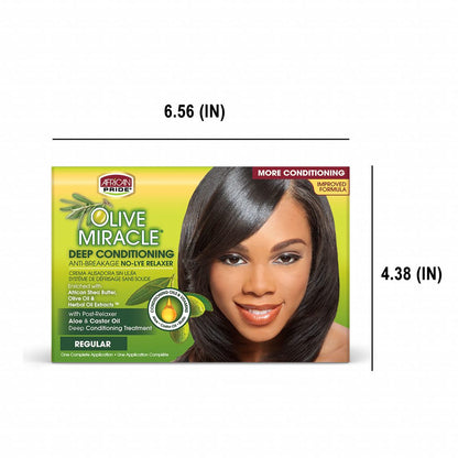 AFRICAN PRIDE OLIVE MIRACLE NO-LYE RELAXER (REGULAR)