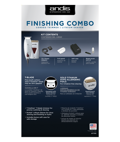 ANDIS FINISHING COMBO