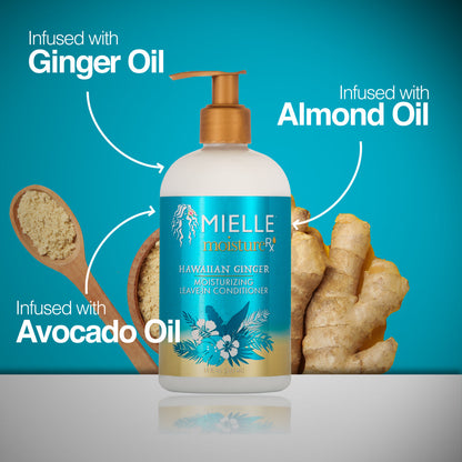 MIELLE MOISTURE RX HAWAIIAN GINGER MOISTURIZING LEAVE IN CONDITIONER 12 OZ.