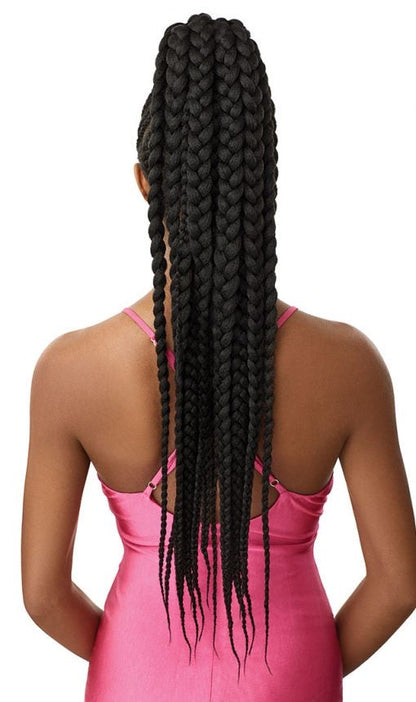OUTRE SYNTHETIC PRETTY QUICK WRAP PONYTAIL JUMBO BOX BRAID 32"