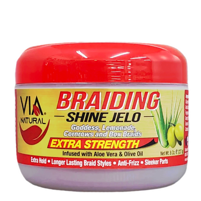 VIA NATURAL BRAIDING SHINE JELO 8 OZ.