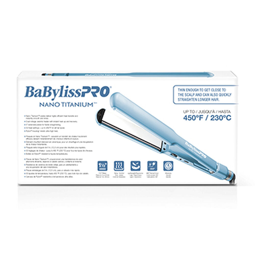 BABYLISSPRO NANO TITANIUM ULTRA-THIN FLAT IRON 1 1/2”