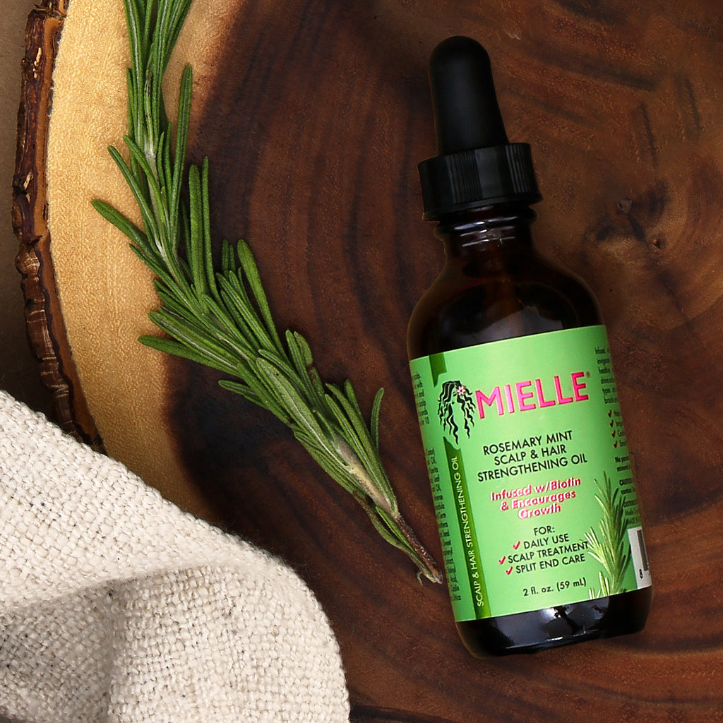 MIELLE ROSEMARY MINT SCALP & HAIR STRENGTHENING OIL 2 OZ.