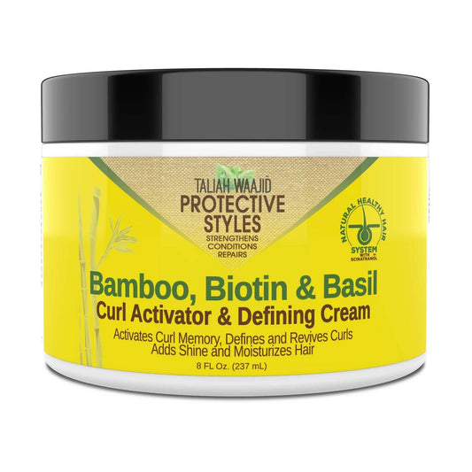 TALIAH WAAJID BAMBOO, BIOTIN & BASIL CURL ACTIVATOR & DEFINING CREAM 8OZ.