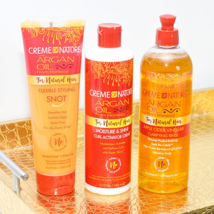 CREME OF NATURE APPLE CIDER VINEGAR CLARIFYING RINSE 15.5 OZ.