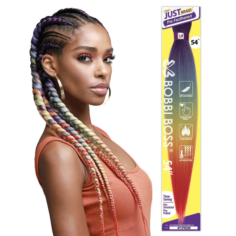 BOBBI BOSS JUST BRAID PRE-FEATHERED 54"