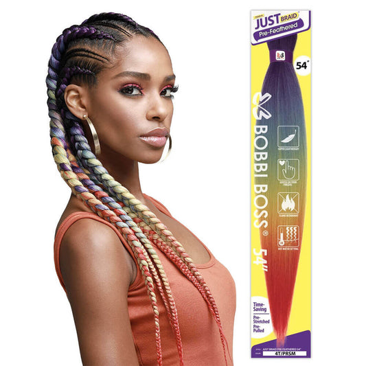 BOBBI BOSS JUST BRAID PRE-FEATHERED 54"