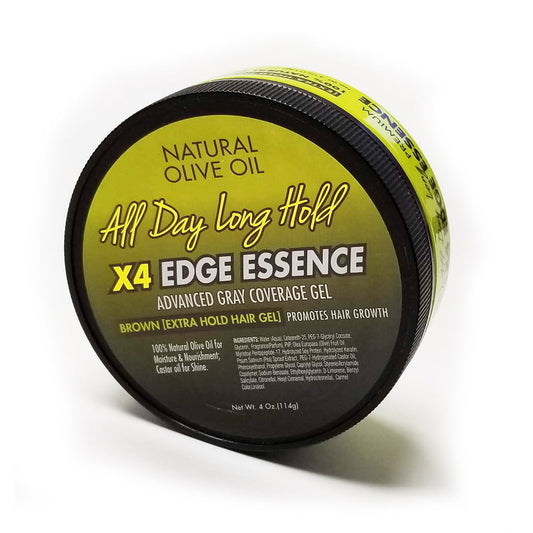 DNA ALL DAY LONG HOLD X4 EDGE ESSENCE GEL- BROWN (EXTREMELY HOLD) 4OZ.