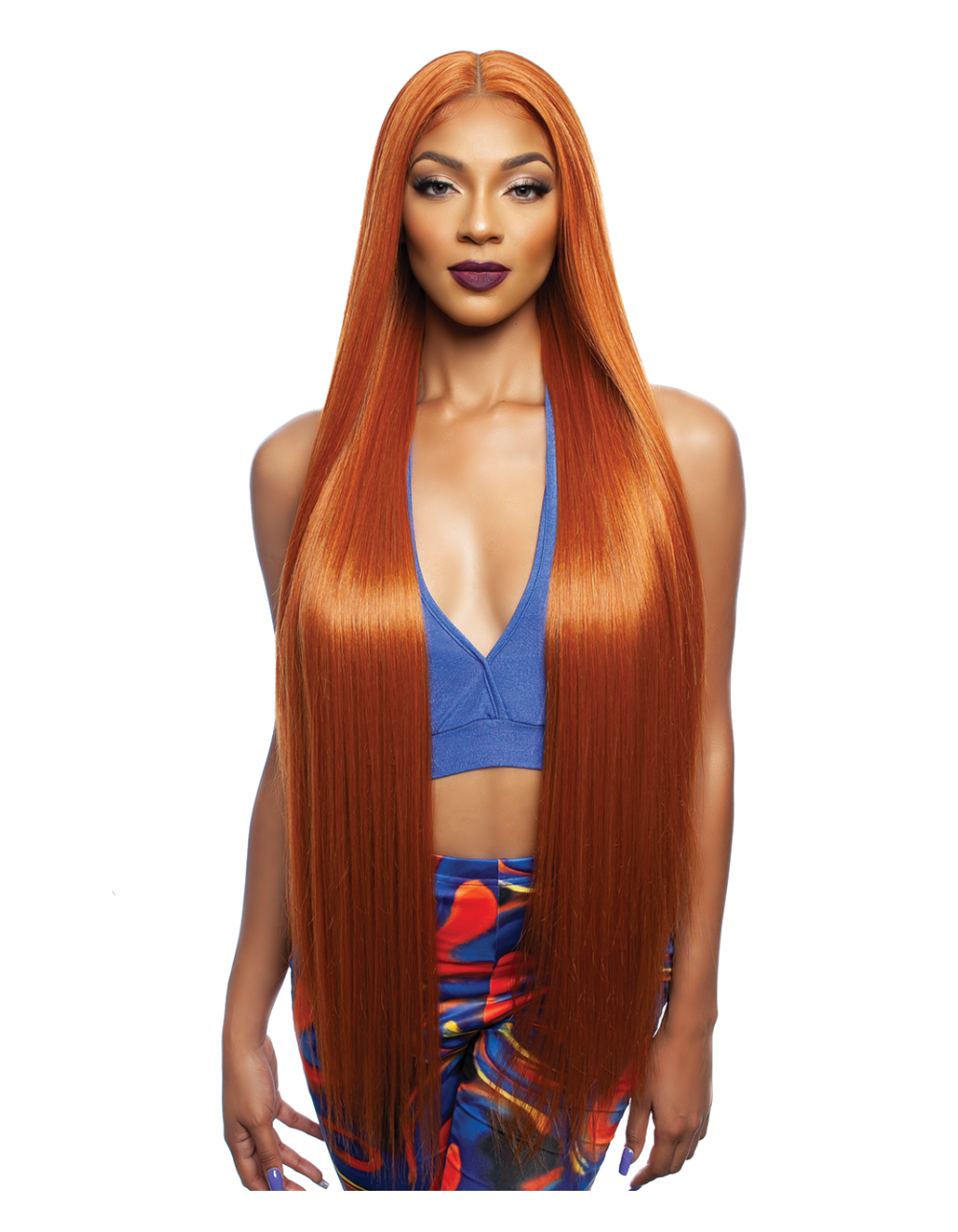 BROWN SUGAR HUMAN HAIR BLEND HD LACE FRONT WIG - WHITNEY