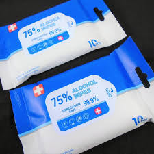 75% ALCOHOL WIPES- 10PCS