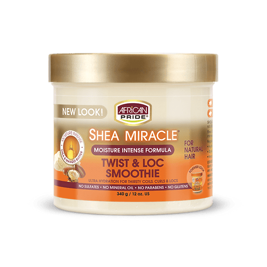 SHEA MIRACLE MOISTURE TWIST & LOC SMOOTHIE 12 OZ.