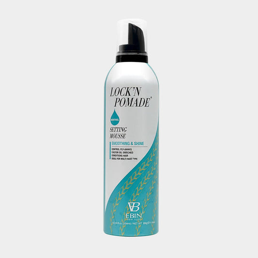 EBIN SETTING MOUSSE SMOOTHING & SHINE - MENTHOL 12.5 OZ.
