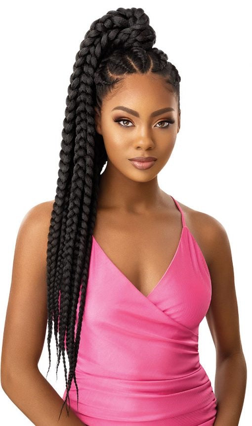 OUTRE SYNTHETIC PRETTY QUICK WRAP PONYTAIL JUMBO BOX BRAID 32"