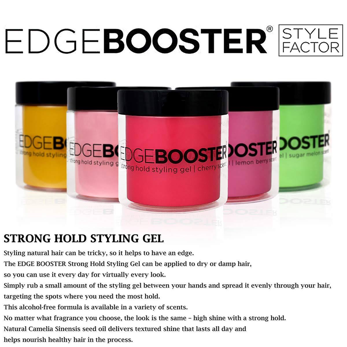 Style Factor Edge Booster Strong Hold Styling Gel - 16.9 oz