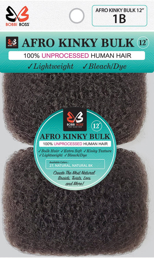BOBBI BOSS UNPROCESSED HUMAN HAIR AFRO KINKY BULK