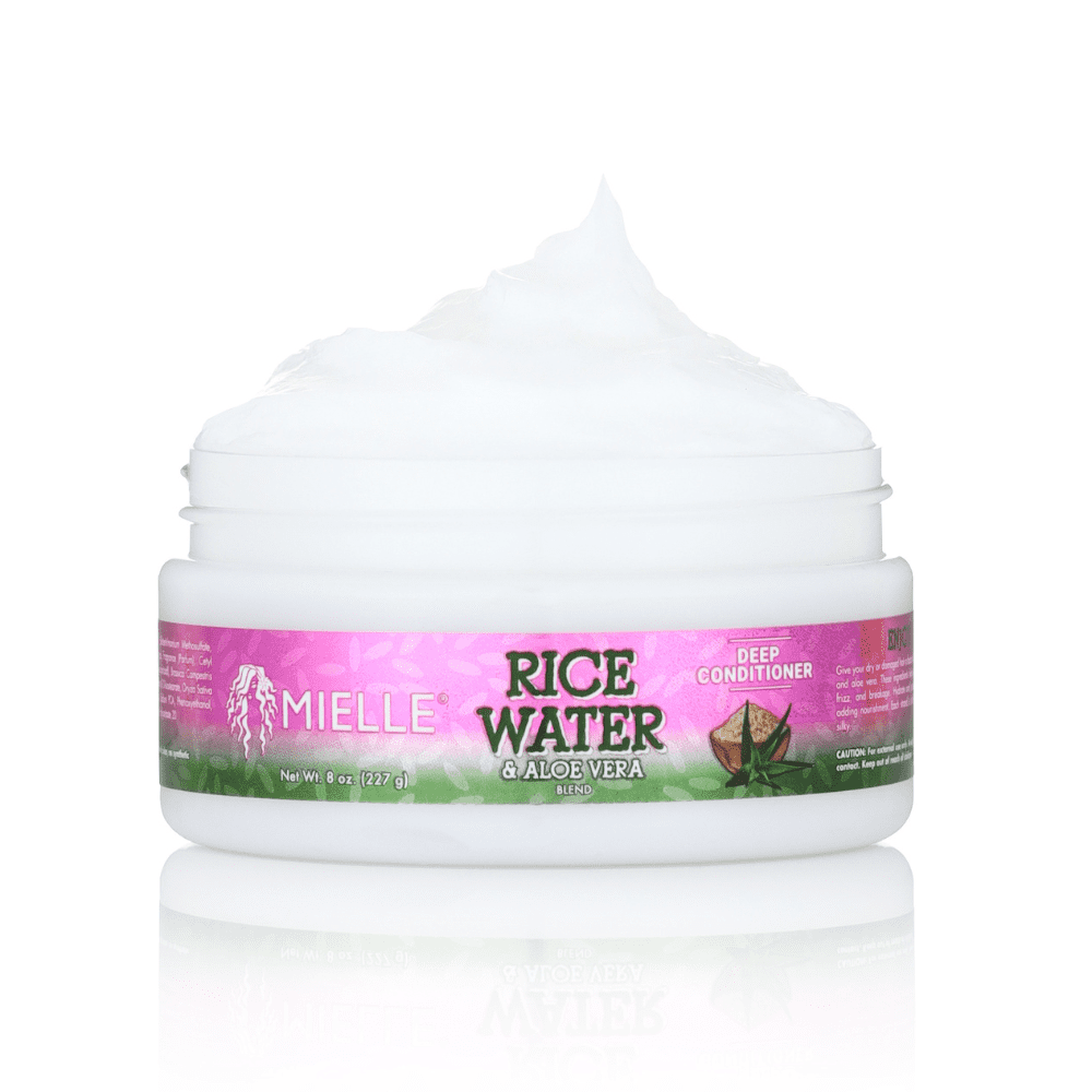 MIELLE  RICE WATER & ALOE DEEP CONDITIONER 8 OZ.