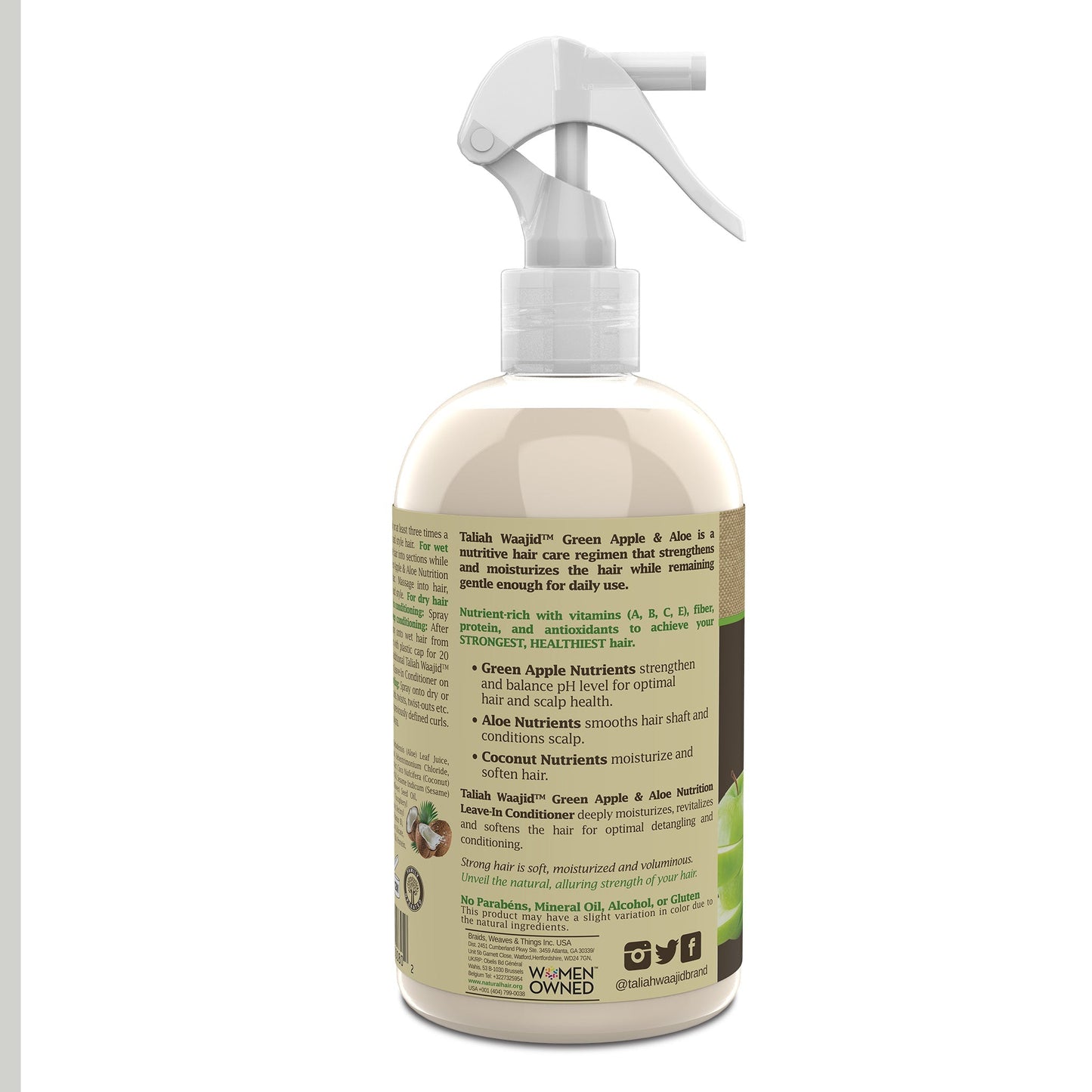 TALIAH WAAJID - APPLE & ALOE LEAVE-IN CONDITIONER 12 OZ.