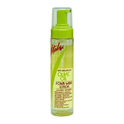 ANTI-BREAKAGE OLIVE OIL FOAM WRAP LOTION 8 OZ.