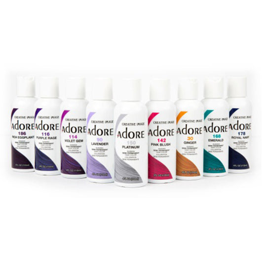 ADORE SEMI-PERMANENT HAIR COLOR 4 FL.OZ.