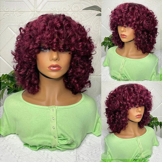 I SLAY HAIR 100% VIRGIN HUMAN HAIR - DEEP ROSE CURLS BOB WIG - 12”