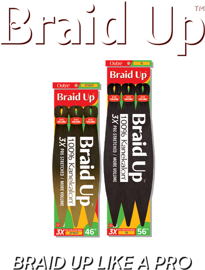 OUTRE BRAID UP 3X PRE-STRETCHED BRAID 56"