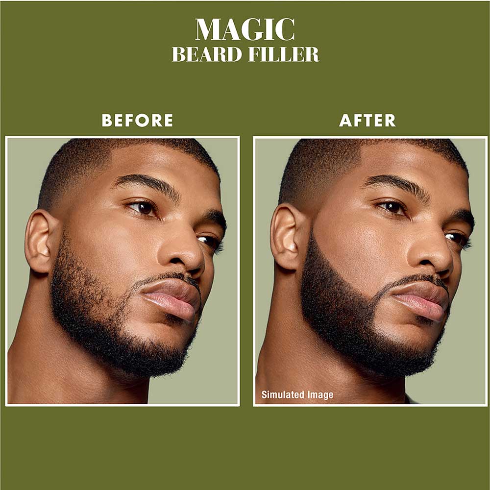 MAGIC GROOMING BEARD FILLER NATURAL BLACK .05 OZ.