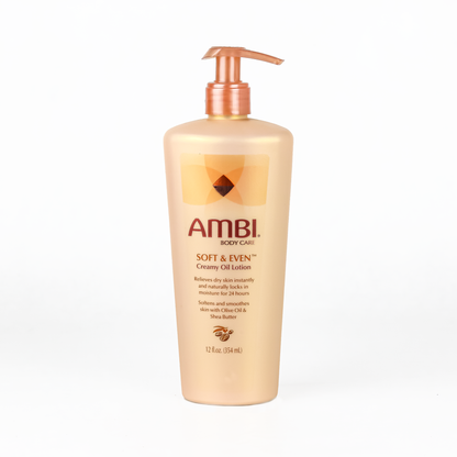 SOFT & EVEN CREAMY OIL LOTION 12 OZ.