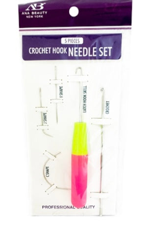 AB CROCHET HOOK NEEDLE SET 5 PIECES