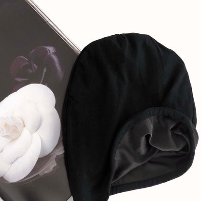 ADAMA BLACK EXTRA LONG 22” JERSEY BEANIE