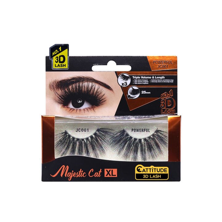 EBIN POWERFUL - MAJESTIC CAT 25MM 3D LASHES