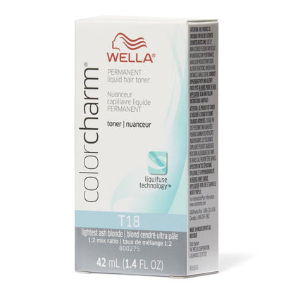 WELLA COLOR CHARM PERMANENT LIQUID HAIR TONERS 1.4 OZ.