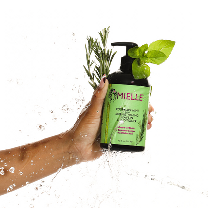 MIELLE ROSEMARY MINT STRENGTHENING LEAVE IN CONDITIONER 12 OZ.