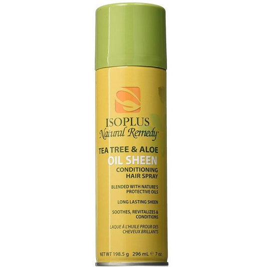 ISOPLUS NATURAL REMEDY TEA TREE & ALOE OIL SHEEN SPRAY 7 OZ.