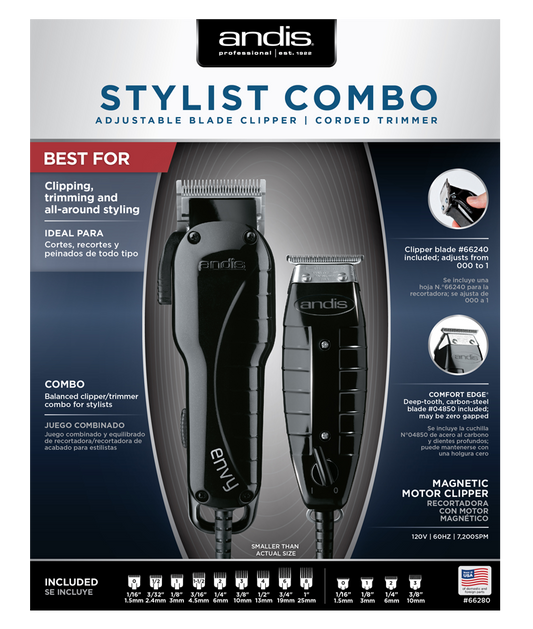 ANDIS STYLIST COMBO ENVY #66280
