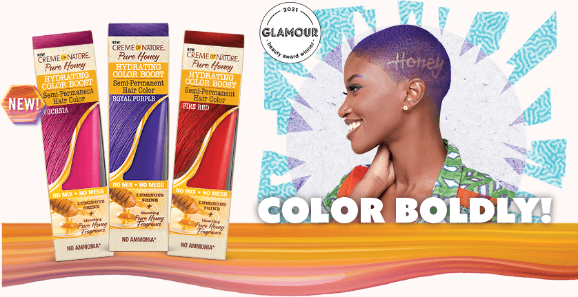 CREME OF NATURE PURE HONEY HYDRATING COLOR BOOST 3 FL.OZ.