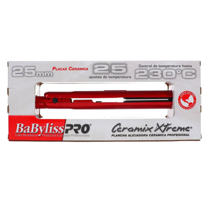 BABYLISSPRO CERAMIX XTREME 1" STRAIGHTENING IRON (RED)
