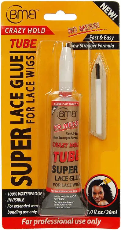 BMB SUPER LACE WIG GLUE 100% WATER PROOF, CRAZY HOLD 0.4 OZ