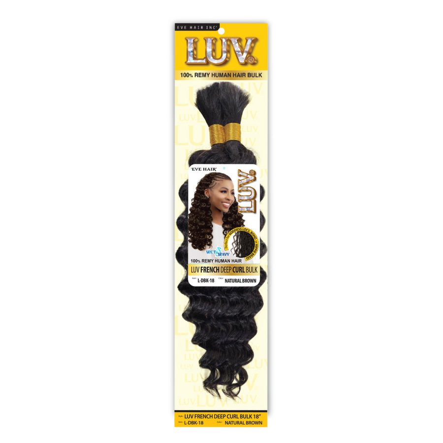 Eve Hair Luv French Deep Curl Bulk 18”
